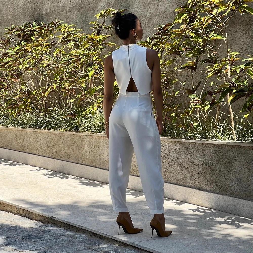 Calça Alfaiataria Gabriela - Branco