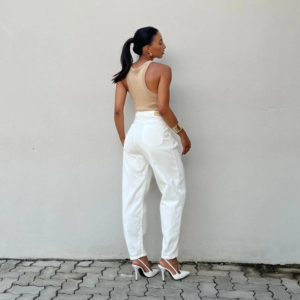 Calça Baggy Anny - Branco