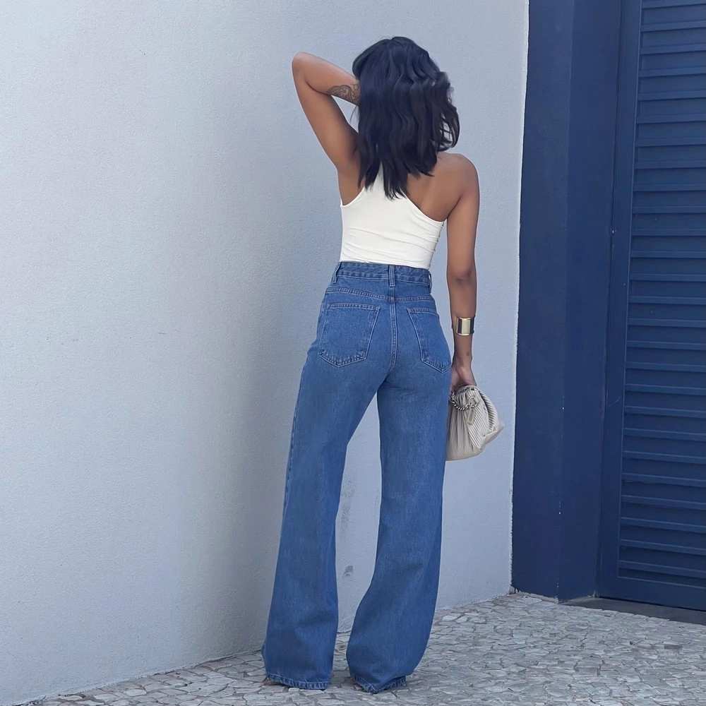 Calça Jeans Nancy - Jeans Escuro