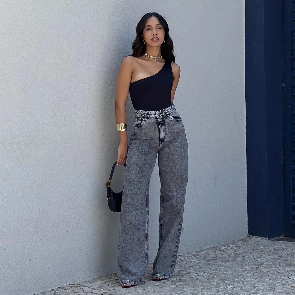 Calça Jeans Nancy - Preto