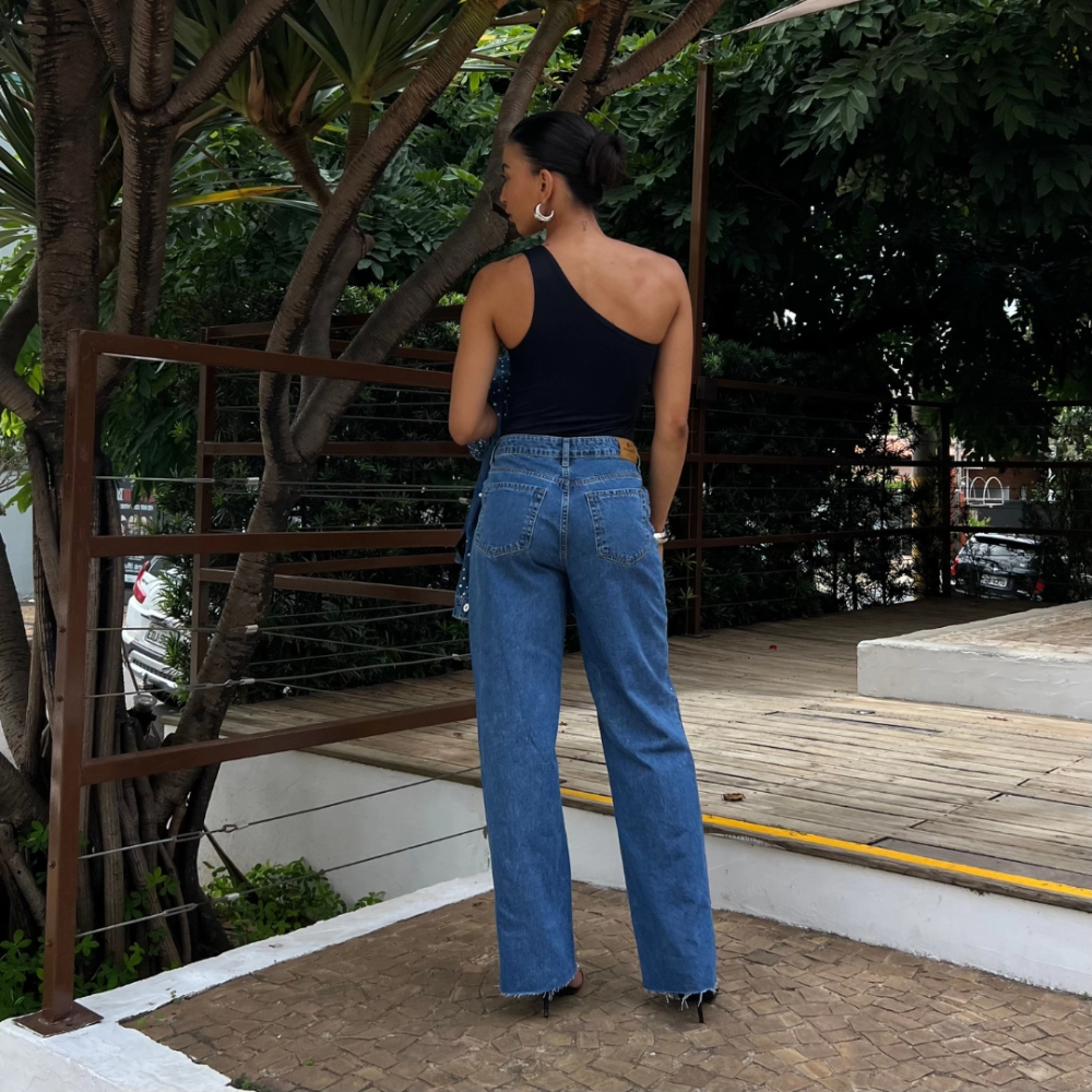 Calça Jeans Wide Leg Mahina