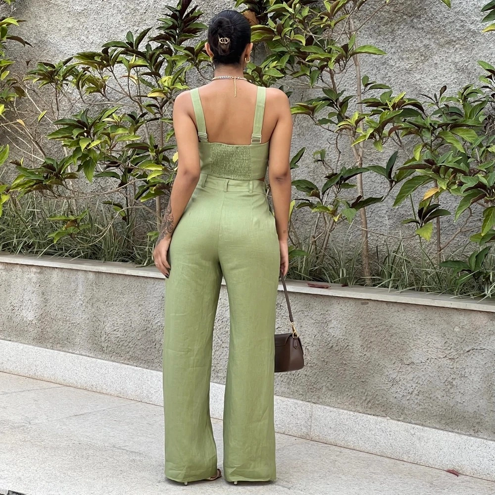 Calça Linho Fernanda - Verde