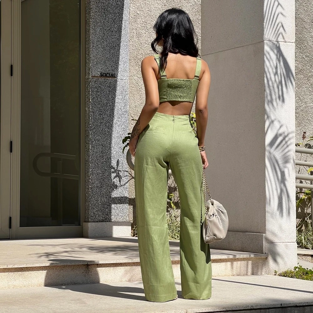 Calça Linho Mariana - Verde