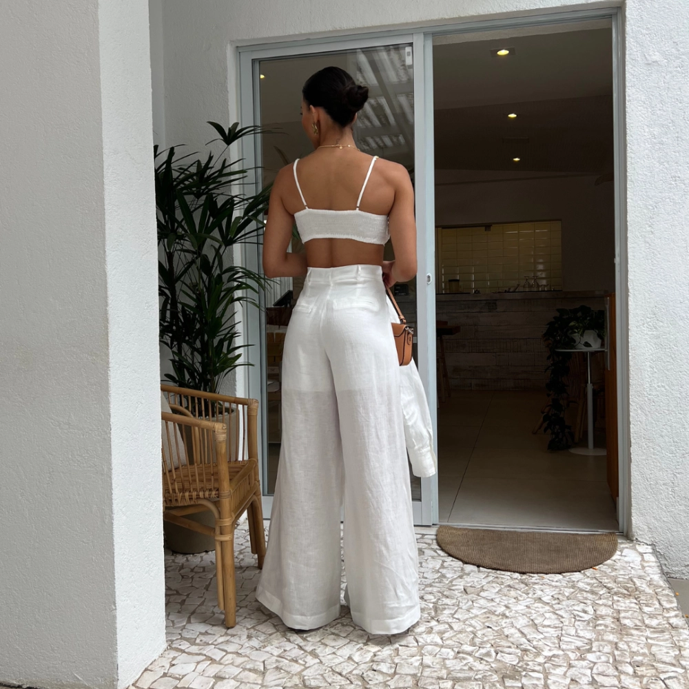 Calça Linho Renata - Branco