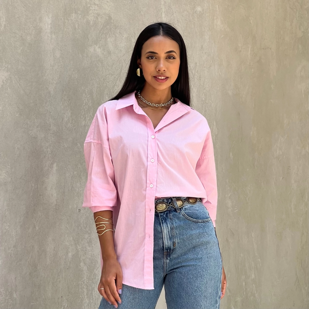 Camisa Larissa - Rosa