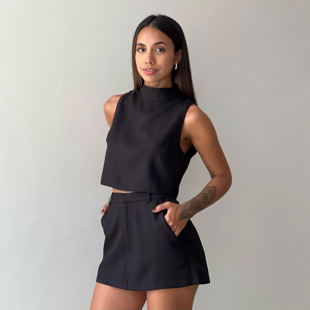 Cropped Anna - Preto