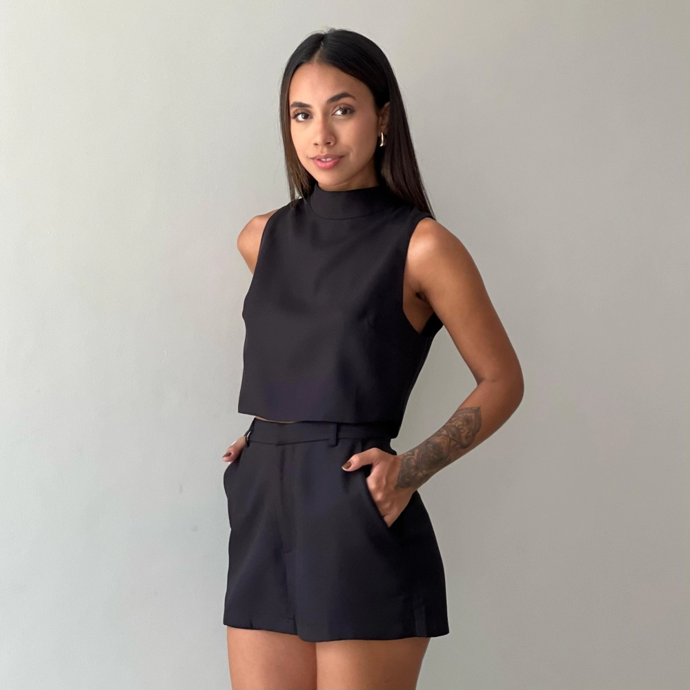 Cropped Anna - Preto