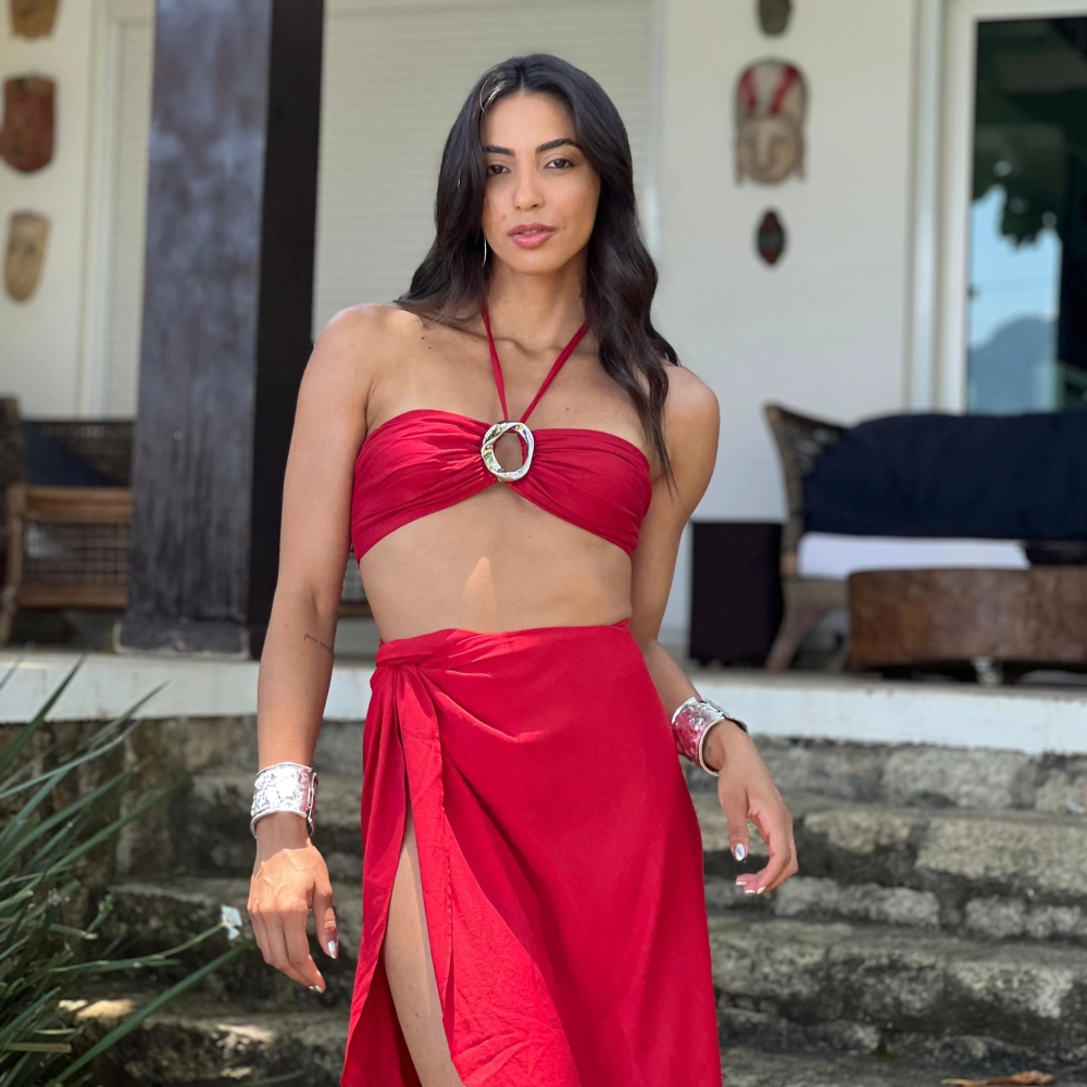 Cropped Moana - Vermelho