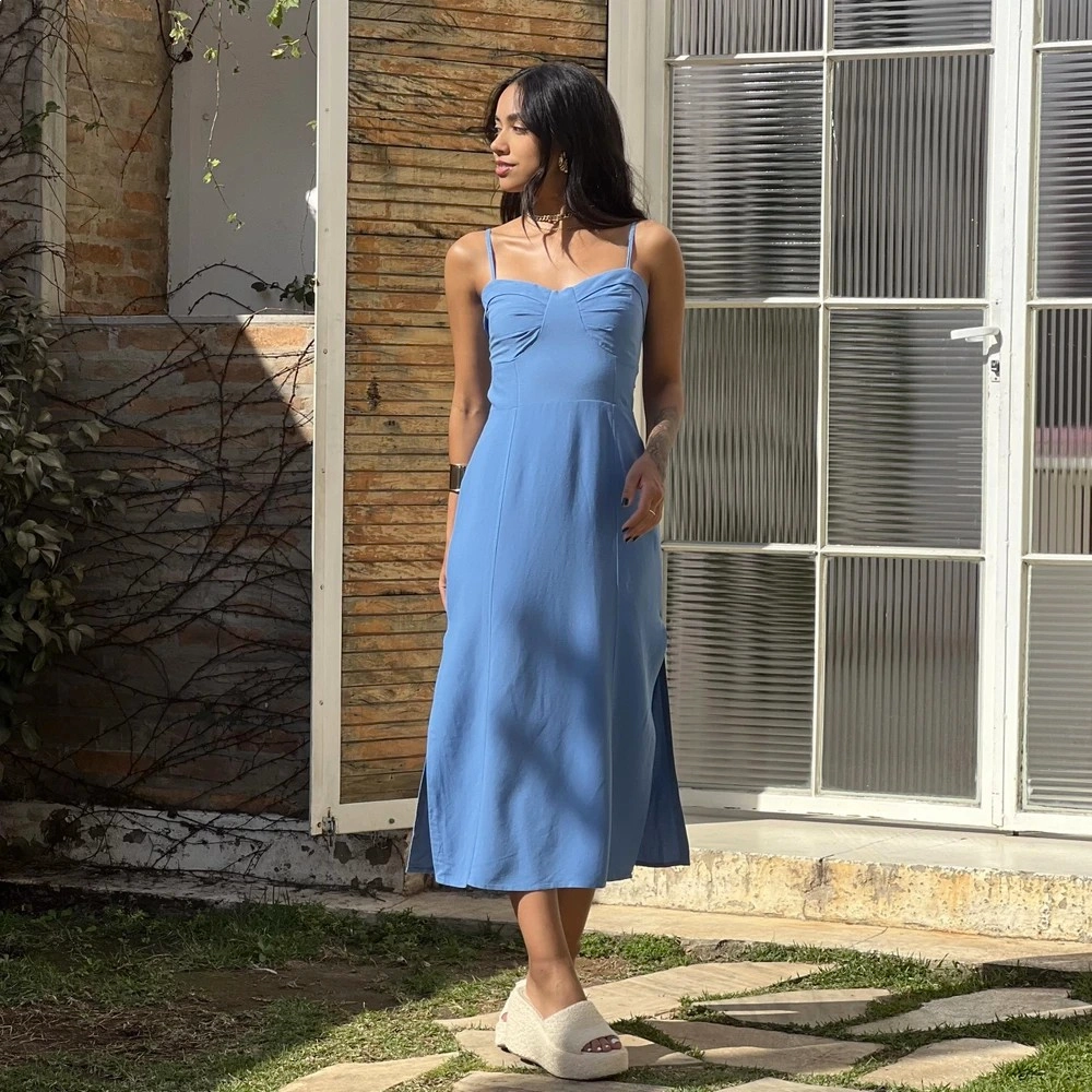 Vestido Cibele - Azul