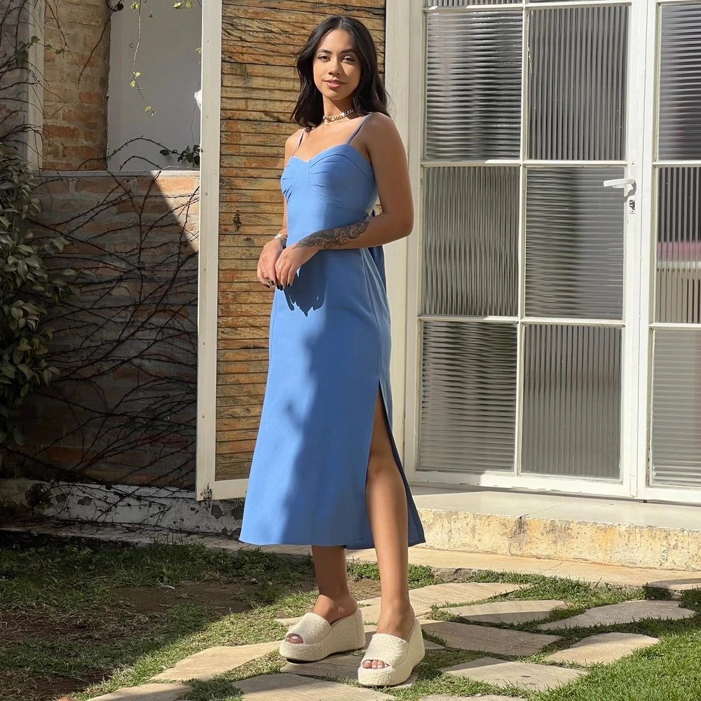 Vestido Cibele - Azul