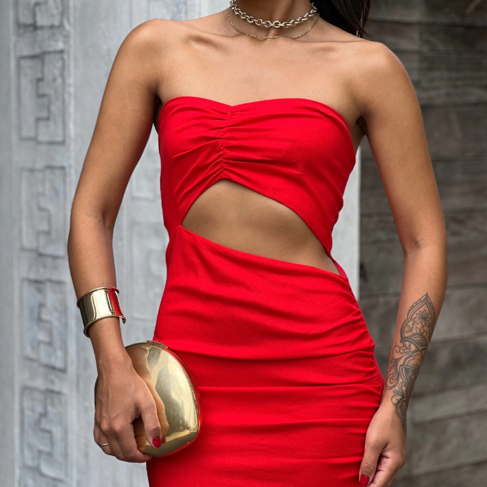 Vestido Jade - Vermelho