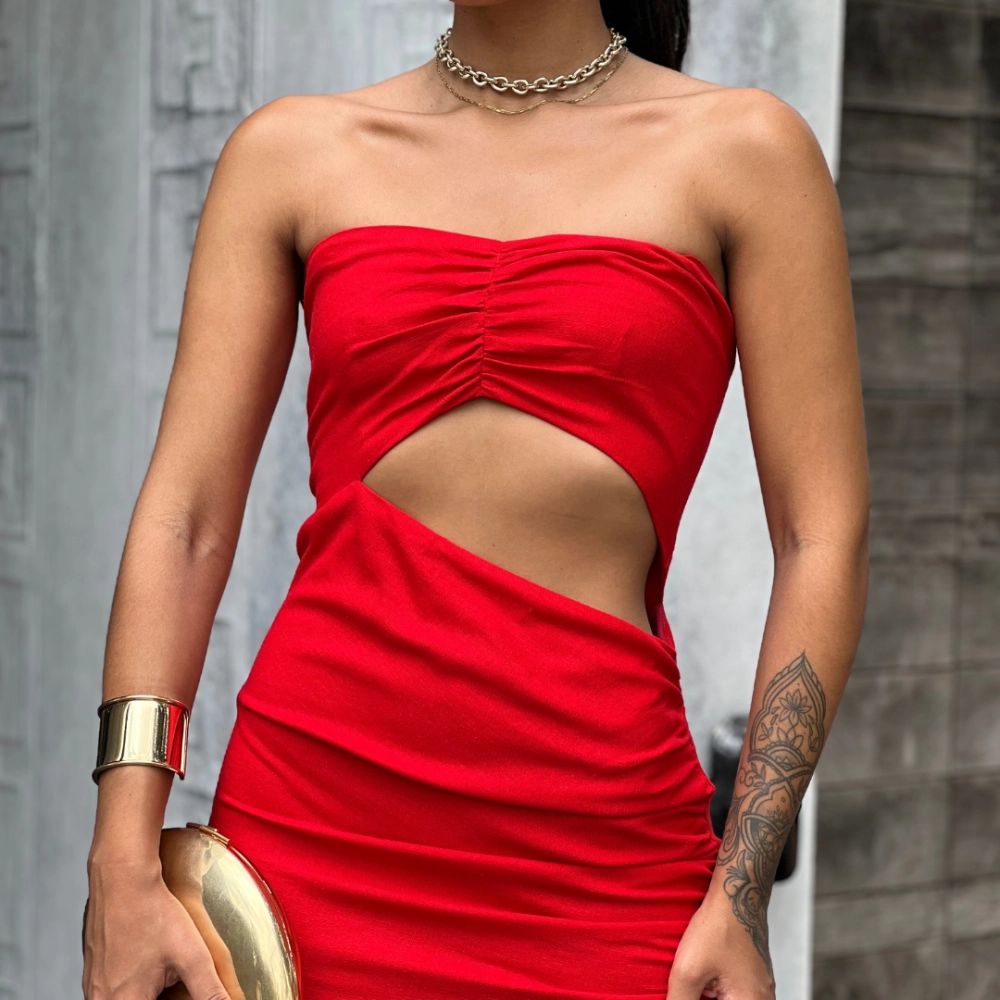 Vestido Jade - Vermelho