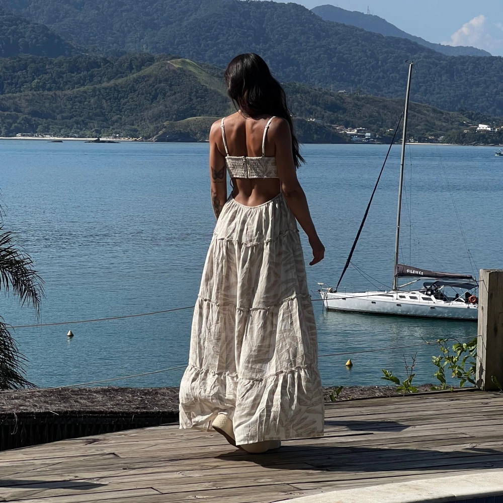 Vestido Tulum - Areia