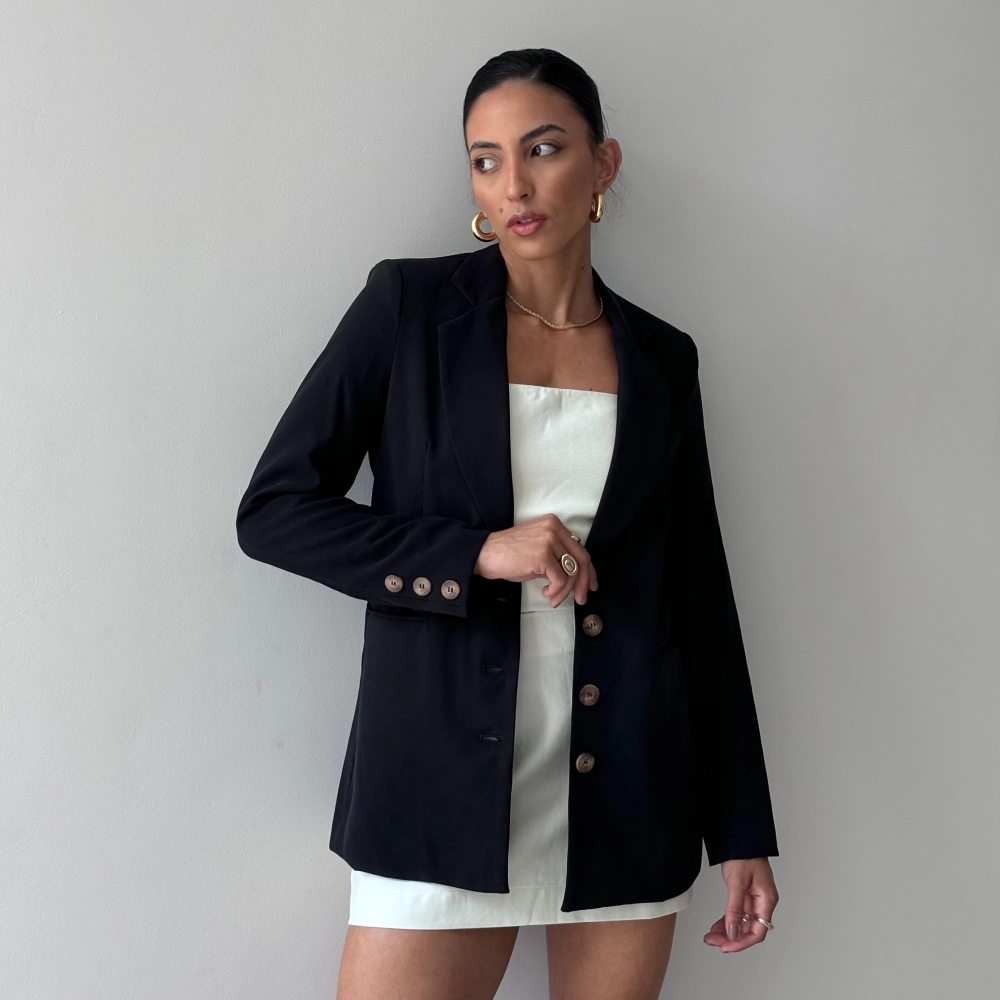 Blazer Alfaiataria Marselha - Preto