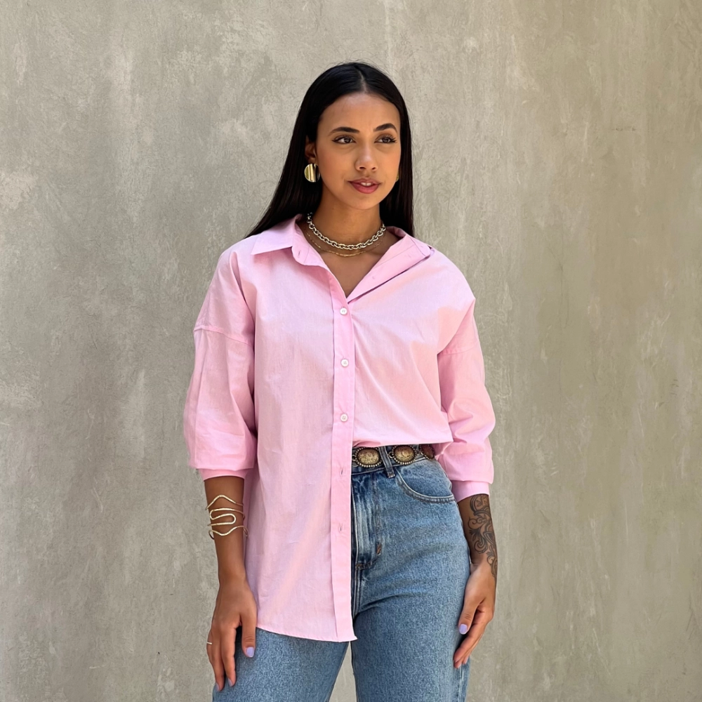 Camisa Larissa - Rosa