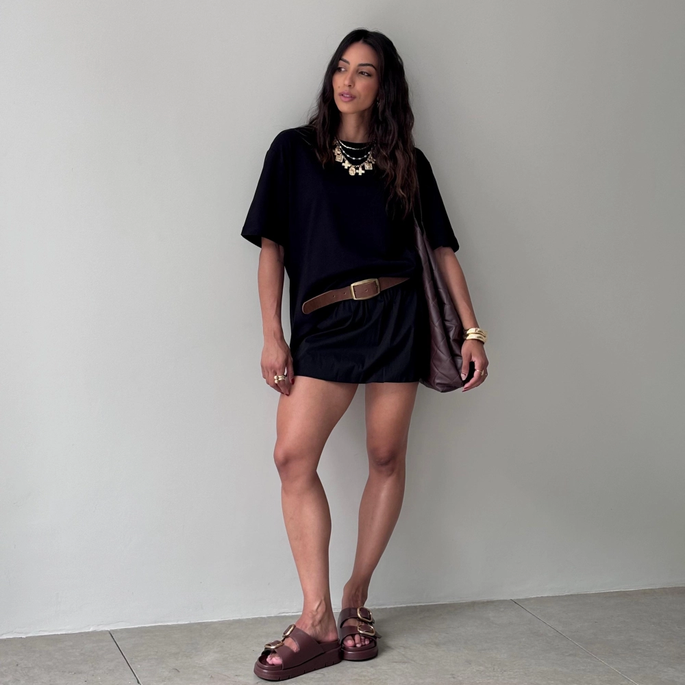 Shorts Saia Dafne - Preto