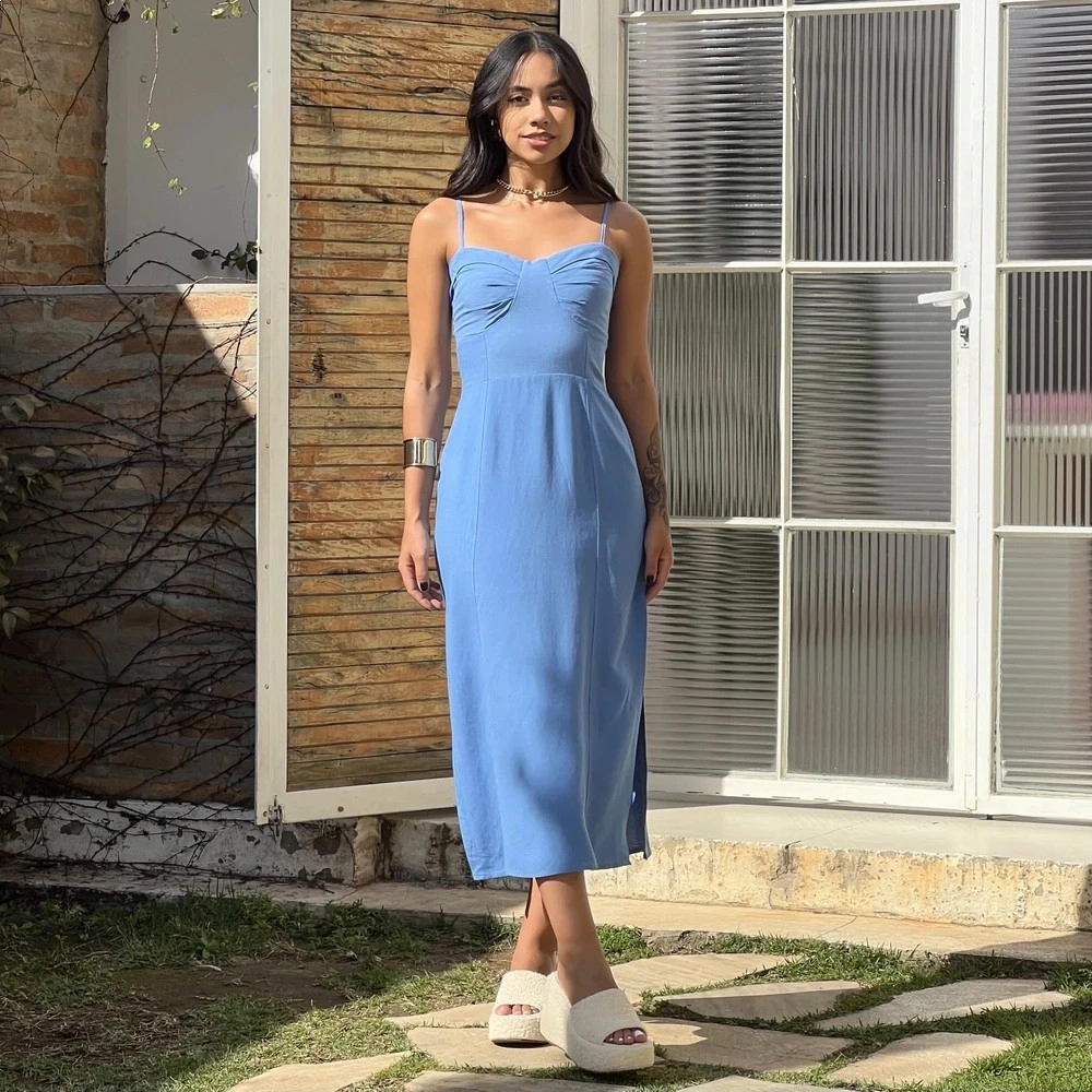 Vestido Cibele - Azul