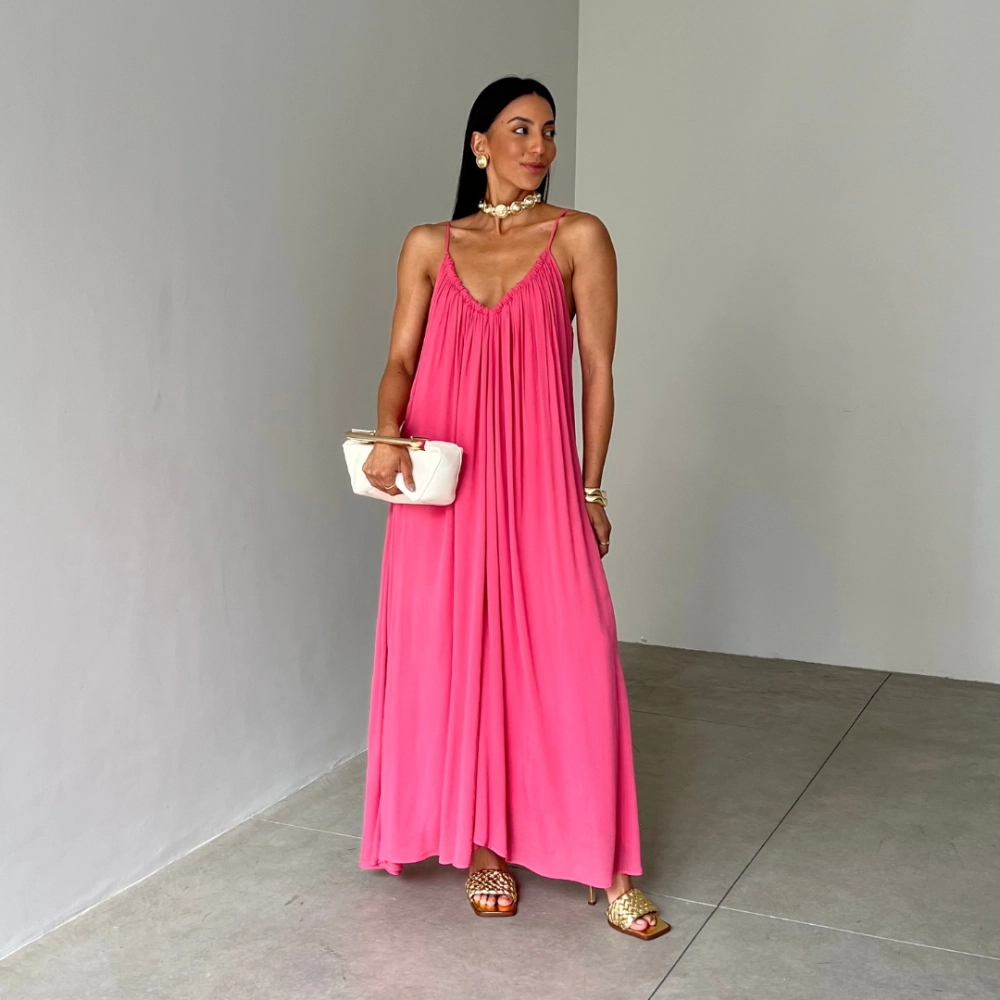 Vestido Luana - Rosa